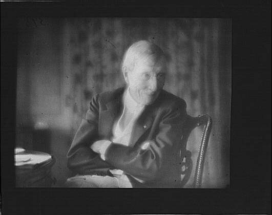 Portrait photograph,John D Rockefeller,businessmen,slides,Arnold Genthe,1918 1