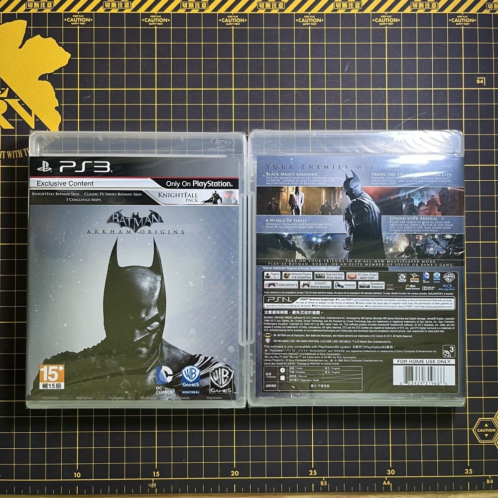 Batman Arkham Origins PlayStation PS3 Asia English Brand New Factory SEALED