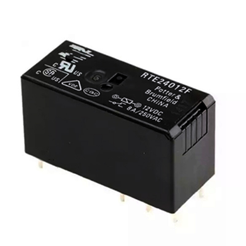 2PC Power Relay 8Pins 8A 250VAC RTE24012F 12VDC