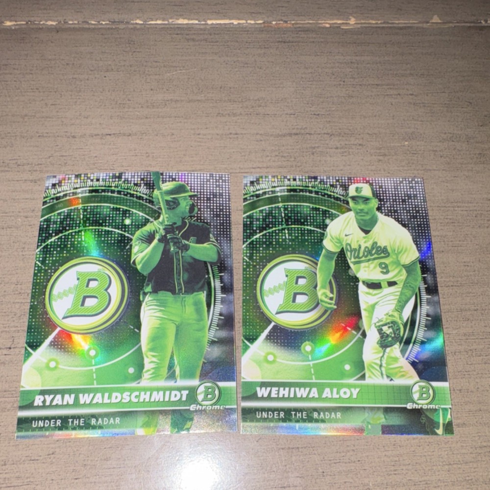 Topps Bowman Chrome Under the Radar 2025 MLB Card Lot of 2 - Waldschmidt UR-10