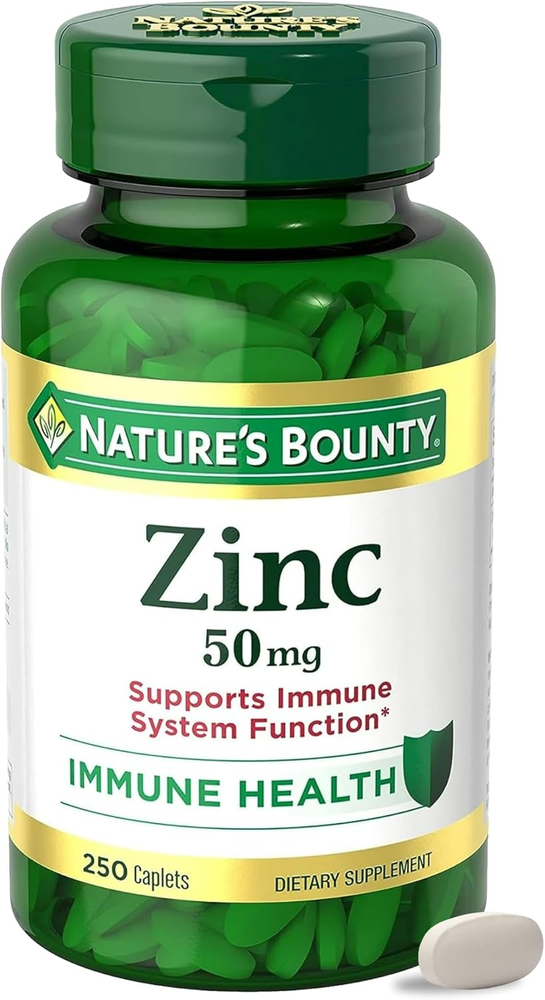 Zinc 50Mg, Immune Support & Antioxidant Supplement, Promotes Skin Health 250 Cap