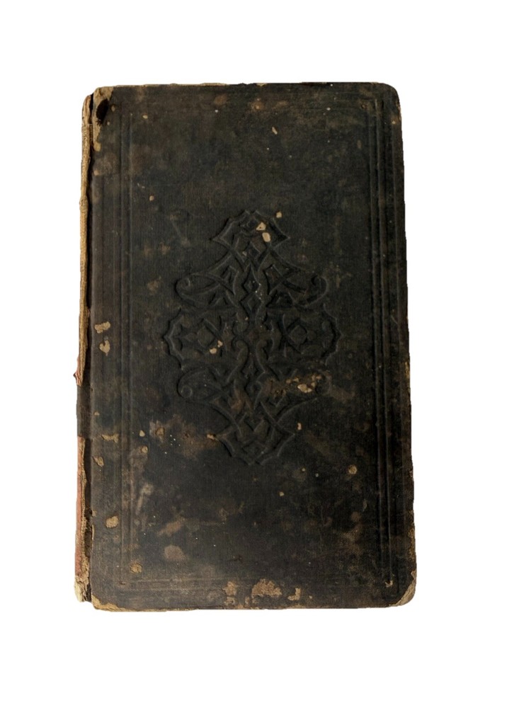 Paradise Lost John Milton 1860 Antique Book Annotated Civil War Era Illustration