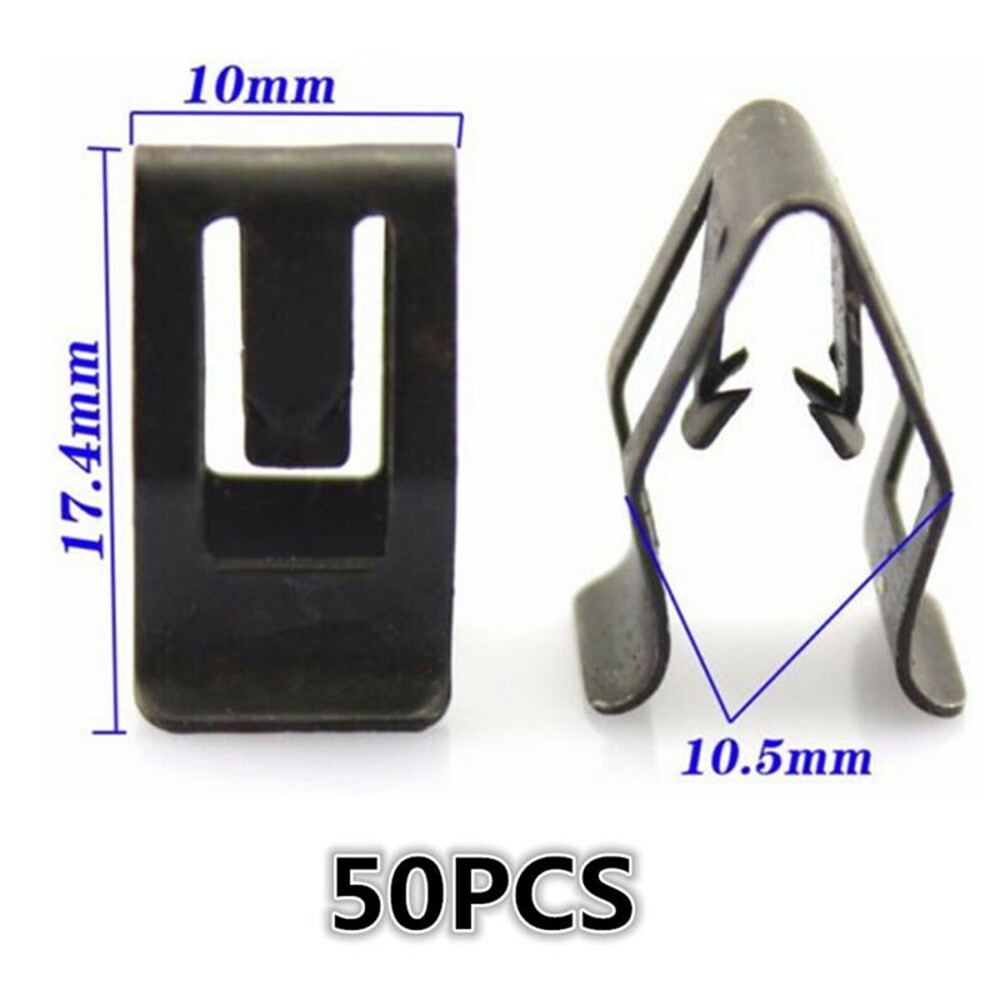 Trim Clips Interior Fasteners Metal 50PCS Accessories Bumpers Dashboard