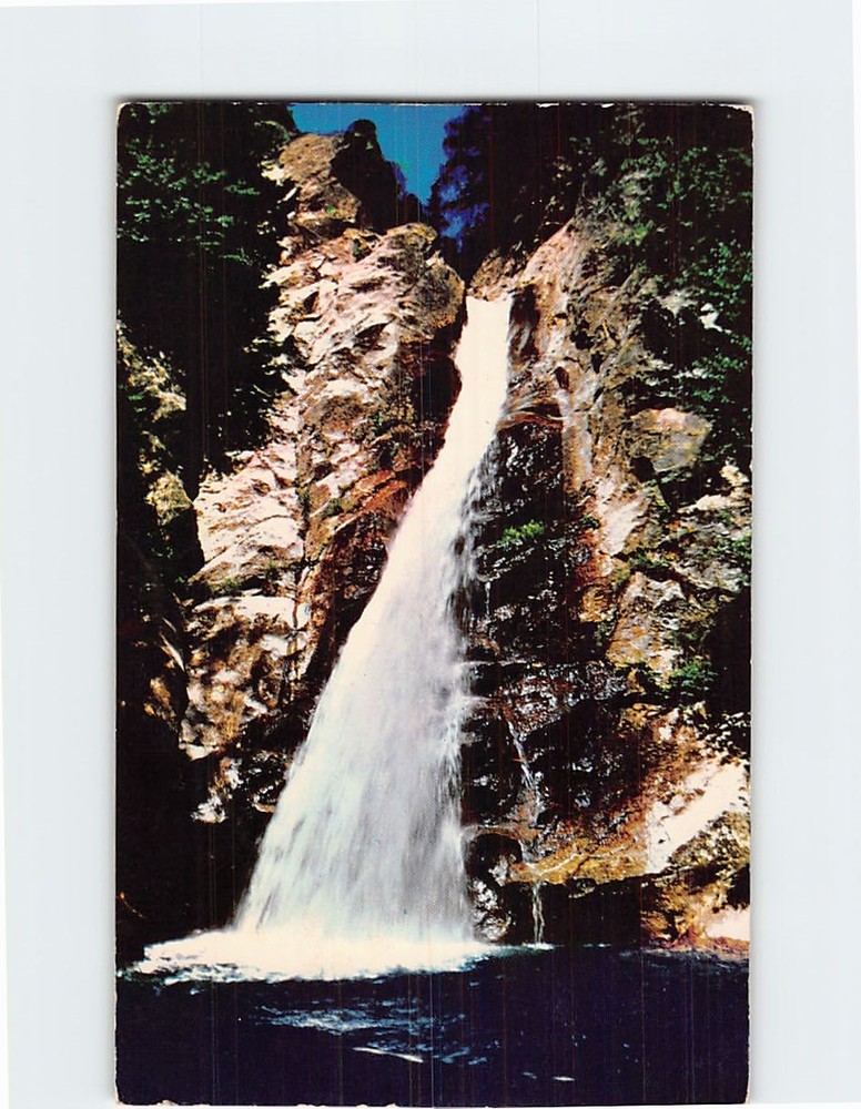 Postcard Glen Ellis Falls Pinkham Notch White Mountains New Hampshire USA