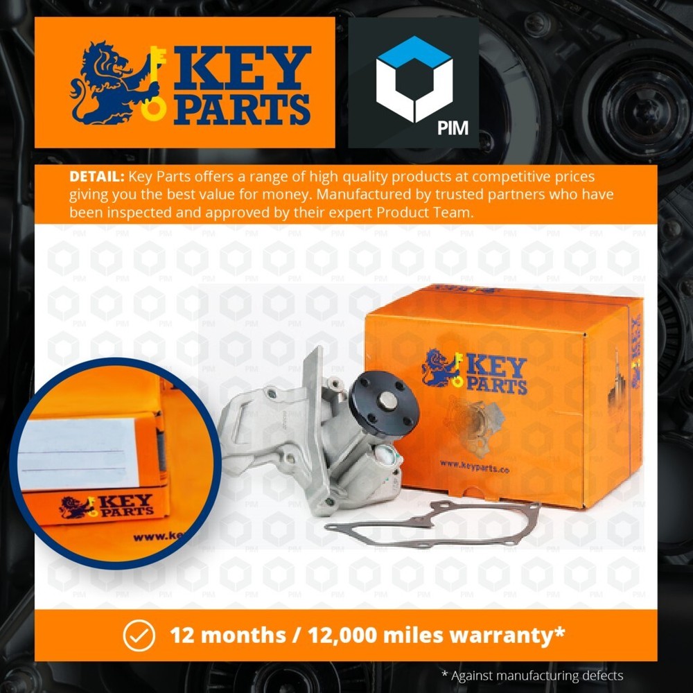 Water Pump fits FORD MONDEO Mk5 1.5 2014 on Coolant KeyParts 1077539 1566239 New