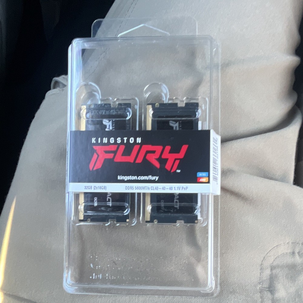 *Unopened* Kingston FURY Impact DDR5 SO-DIMM 32GB (2x16GB) 5600MT/s CL40 RAM Kit