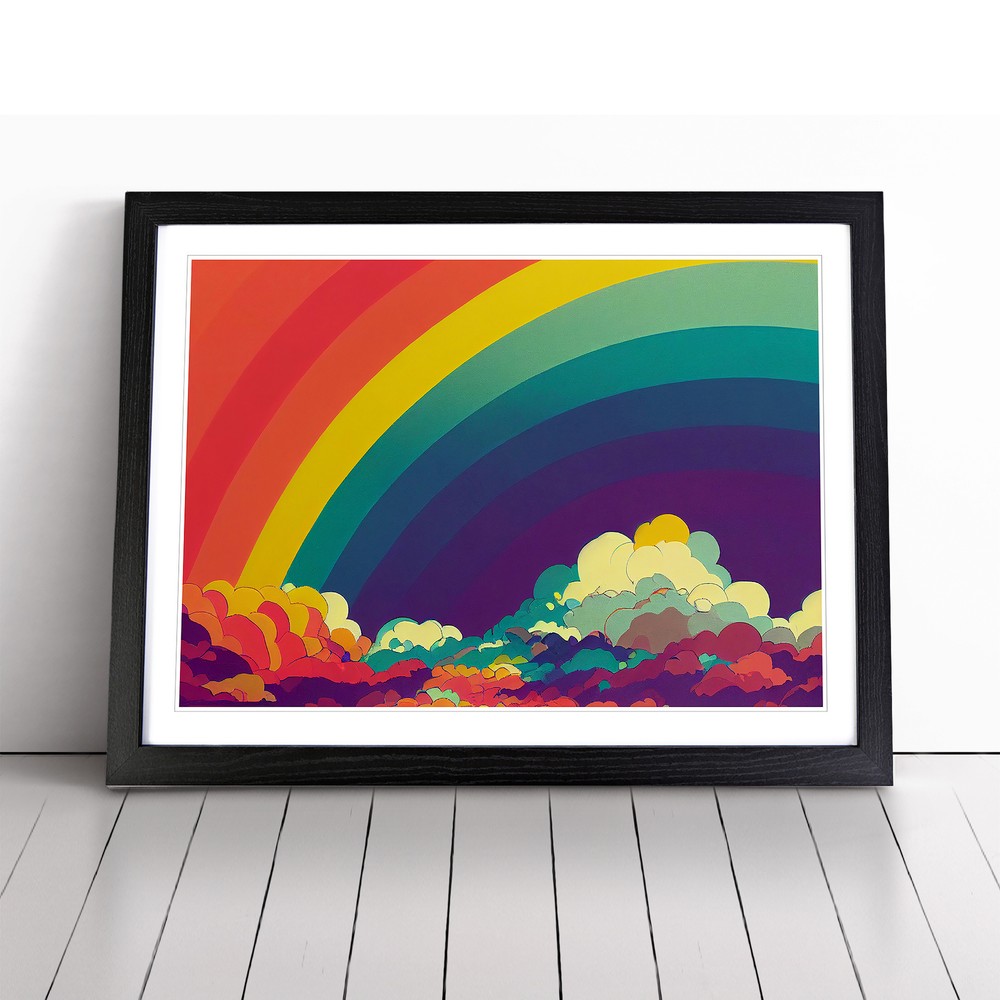 Pop Art Rainbow Vol.4 Abstract Wall Art Print Framed Canvas Picture Poster Decor