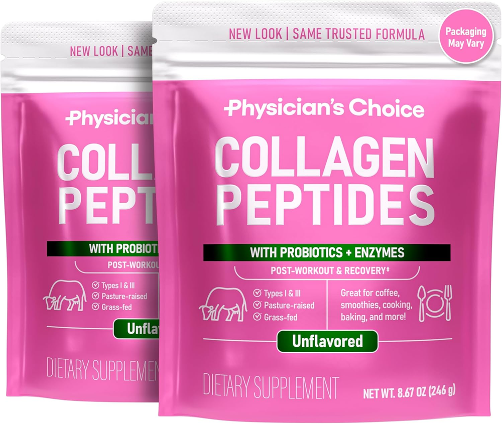 Collagen Peptides Powder - Hydrolyzed Protein(Type I & III) - Digestive Enzymes