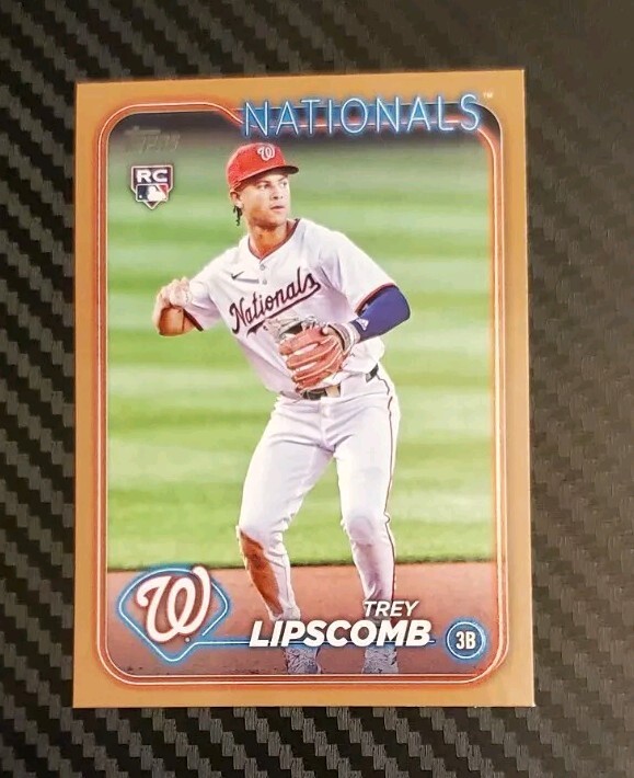 New 2024 Topps Update Series Trey Lipscomb RC #US143 Gold /2024 Nationals