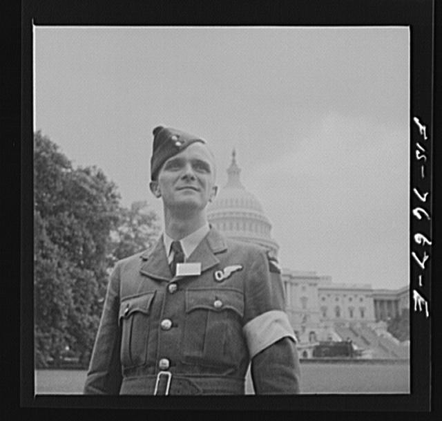 Washington, D.C. International student assembly. Pilot officer Carlysle