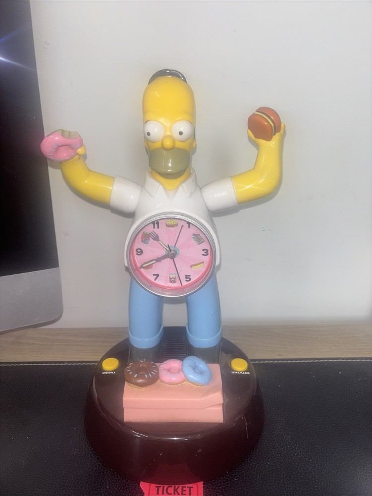 2004 Homer Simpson Animated Alarm Clock