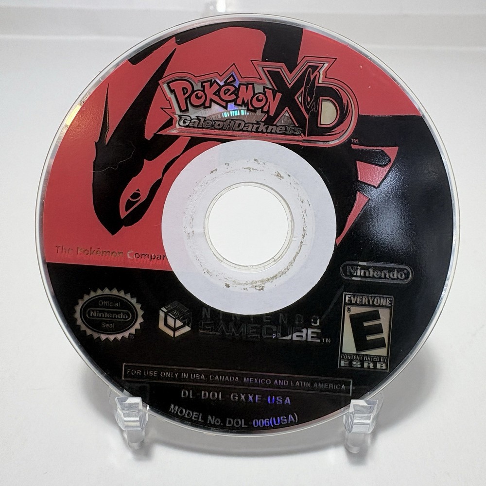 Pokemon XD Gale of Darkness Nintendo Gamecube Loose DISC ONLY Tested Worn