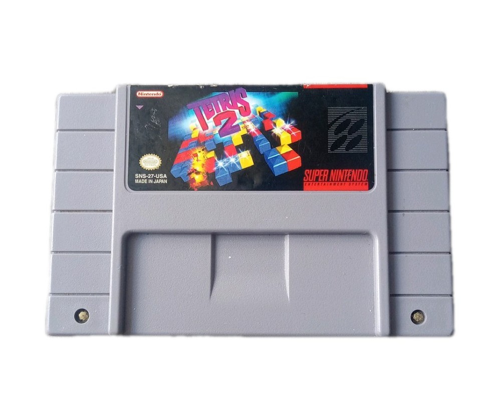 Tetris 2 (Super Nintendo Entertainment System, 1994) Authentic Cart Only Tested