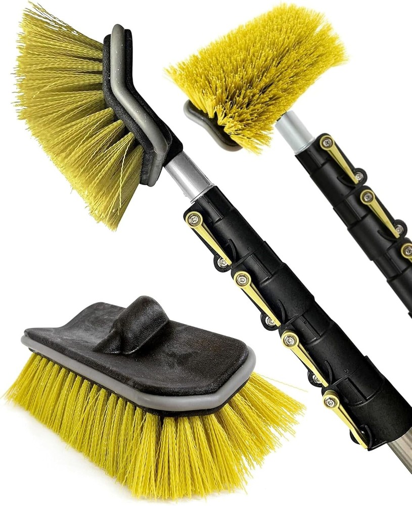 Effortless Cleaning with DOCA 6-24 Ft Adjustable Scrub Brush for Outdoor Spaces