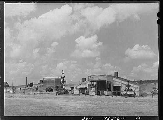 Greenville, South Carolina. Air Service Command. Camouflaged shop at the