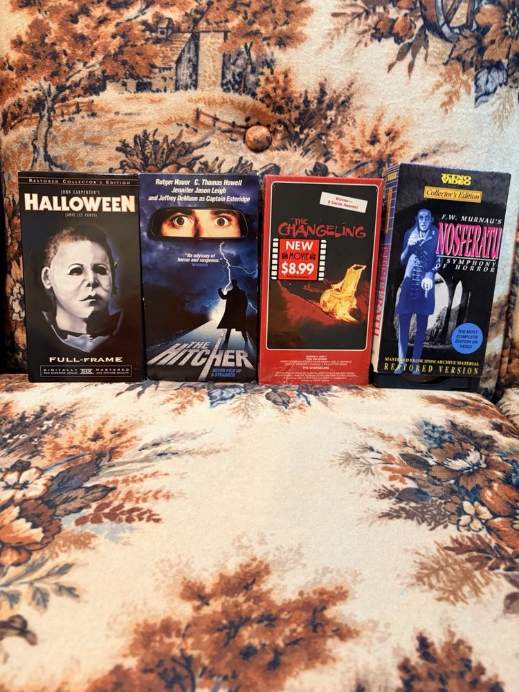 Cult Horror VHS Lot Halloween The Hitcher Nosferatu The Changeling Horror Movies