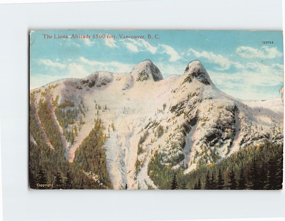 Postcard The Lions Vancouver BC Canada