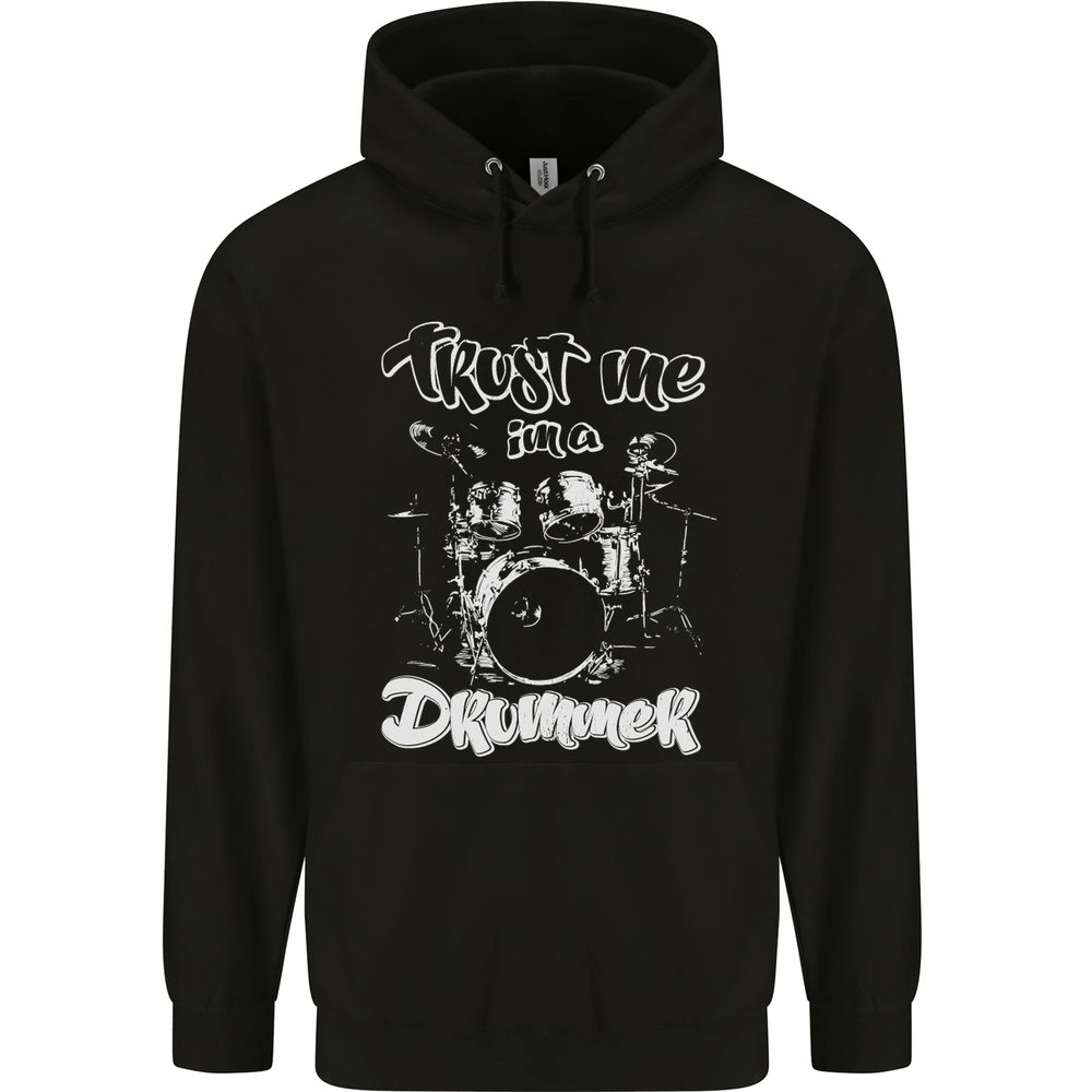 Trust Me Im a Drummer Funny Drumming Drum Mens 80% Cotton Hoodie