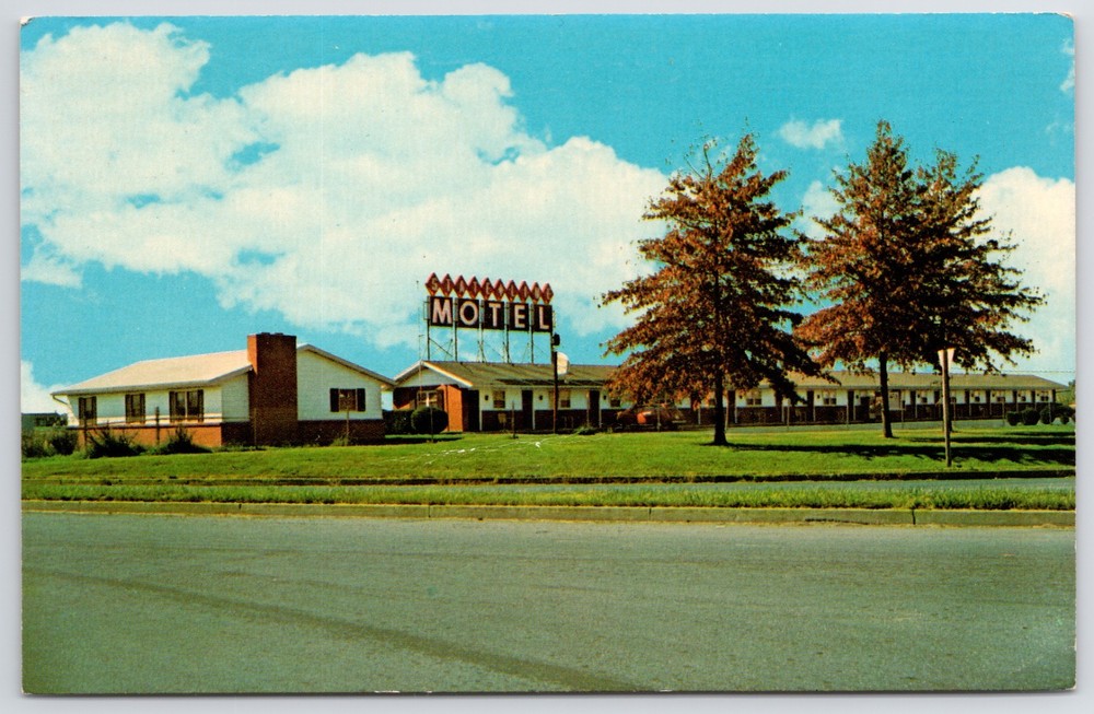 MD Hagerstown State Line Motel Dexter Press Chrome Postcard