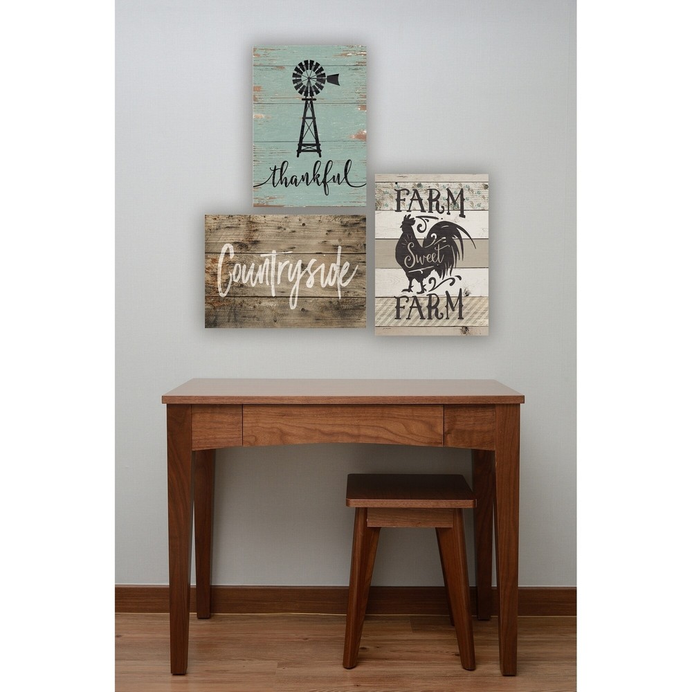 Stupell Thankful Vintage Windmill Wall Plaque Art  Oversized
