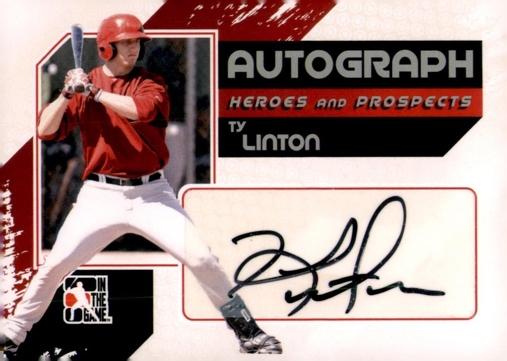 2011 In The Game Heroes & Prospects Full Body Autographs Silver #A-TL Ty Linton