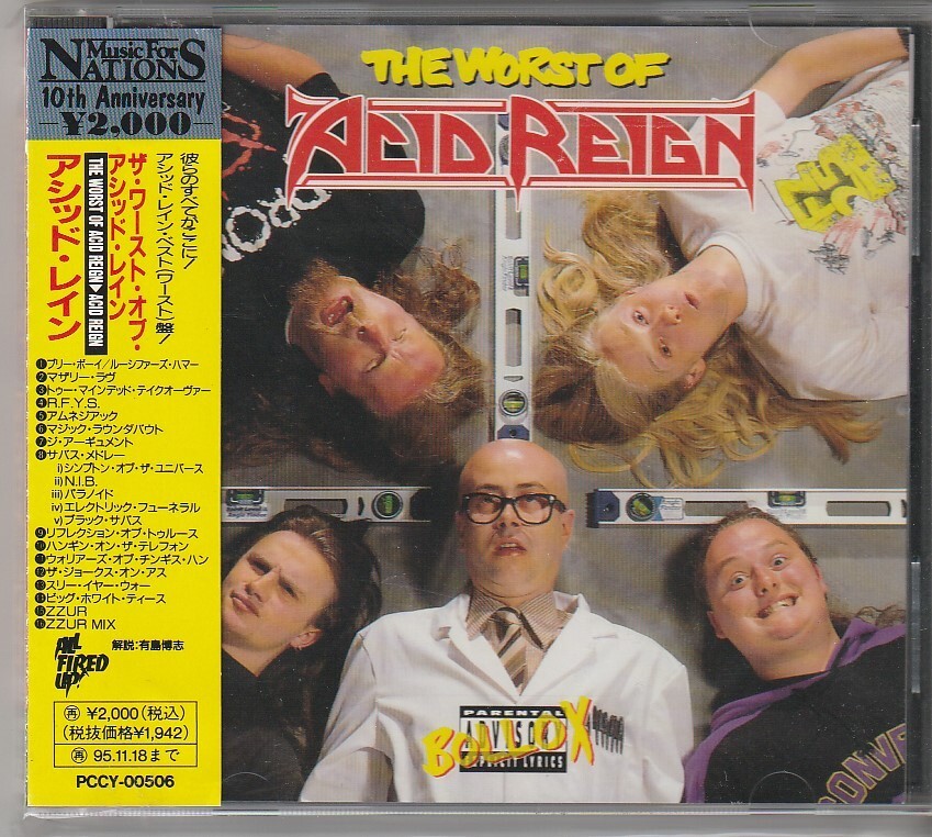 Acid Reign The Worst of Acid Reign Japan CD w/obi promo PCCY-00506-image