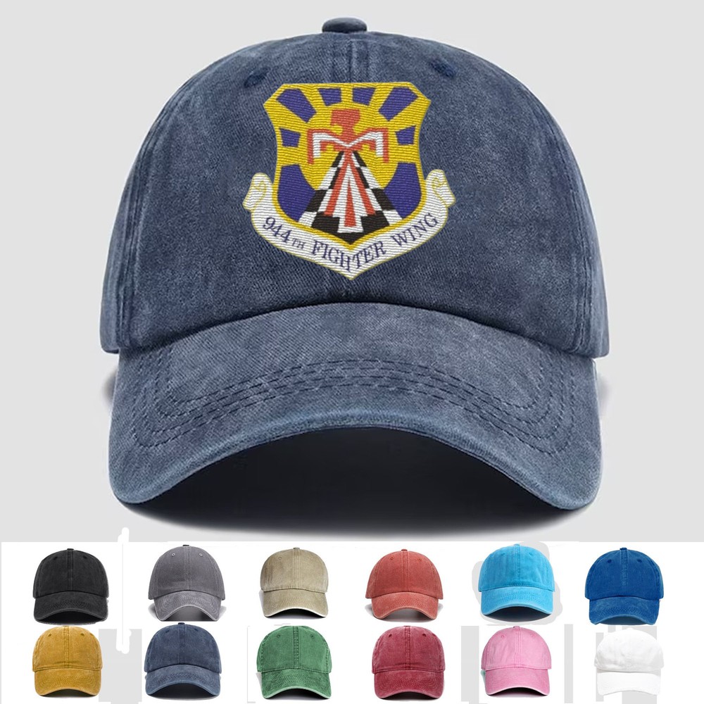 Custom Embroidered Hat 944th Fighter Wing, Veteran Cap, Trucker Hat, Gift Idea