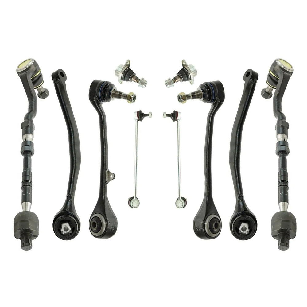 10X Front Control Arm Ball w/Joint Sway Bar Link Tie Rod Assembly Kit for BMW X3