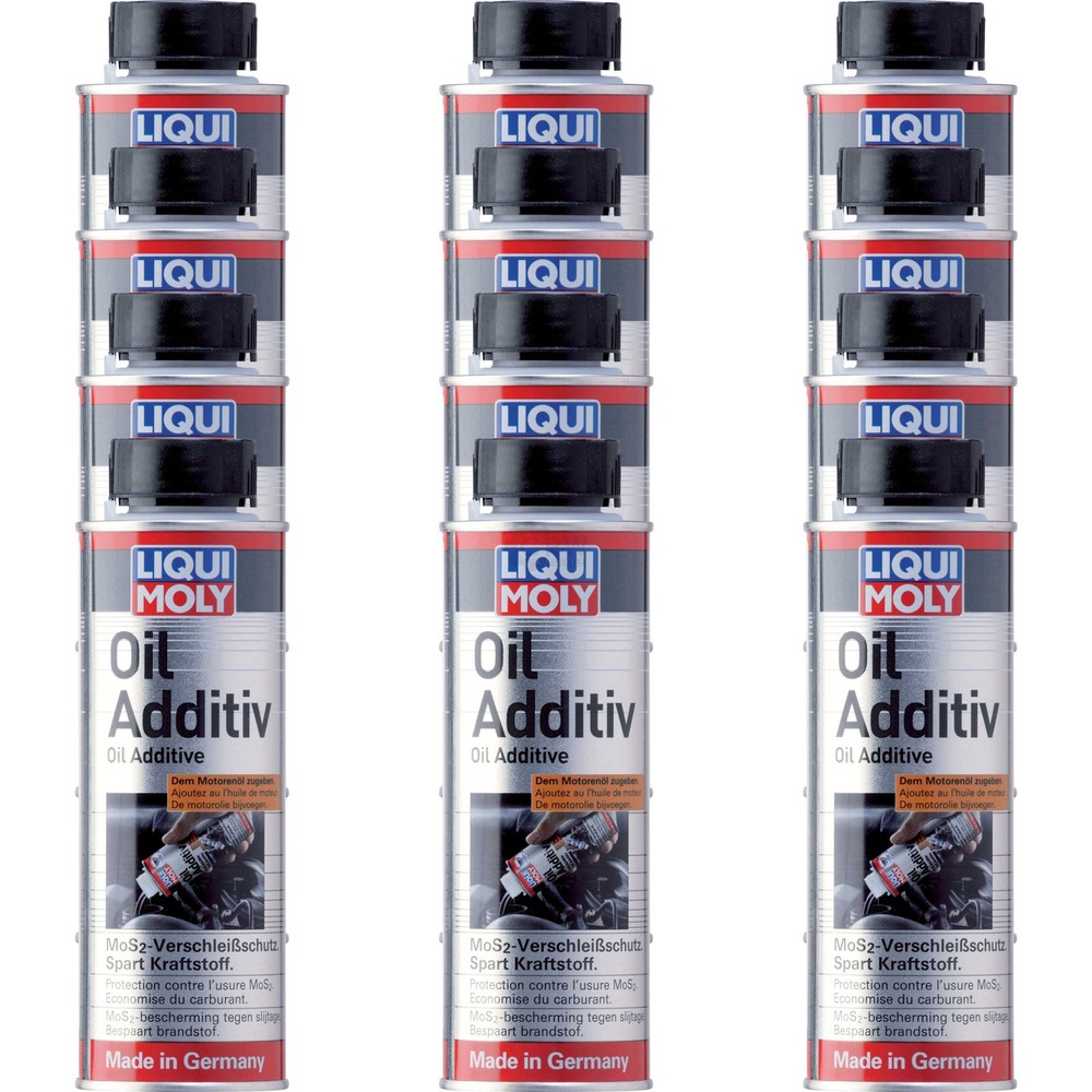 12x Liqui Moly 200ml Oil Additiv Öl Zusatz MoS2 Verschleißschutz Öl-Additiv 1012