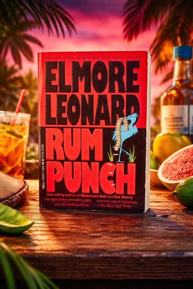 Rum Punch Elmore Leonard PB 1993 Dell Crime Thriller Jackie Brown Source Novel