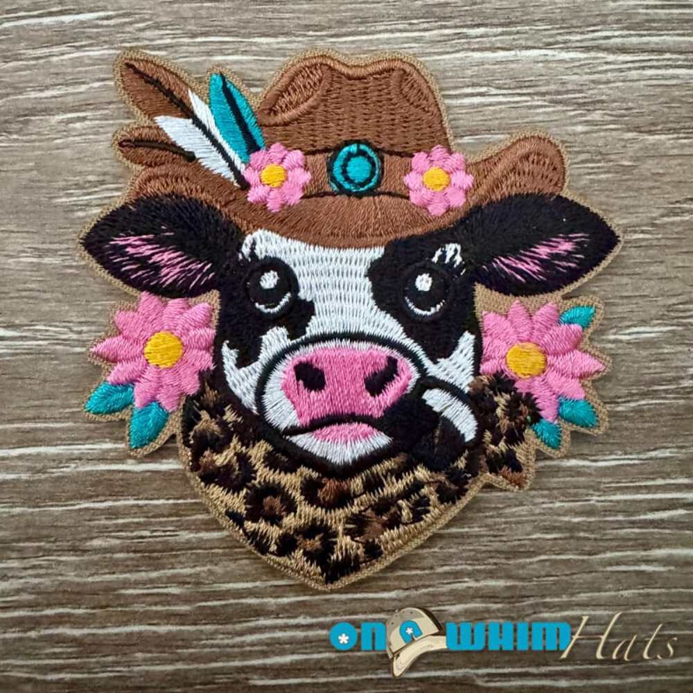 Western Cow Iron-On Patch