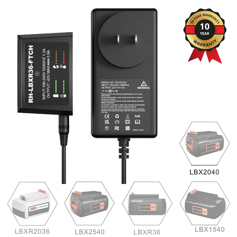 40V MAX Black Decker Lithium Ion Battery Charger LCS36