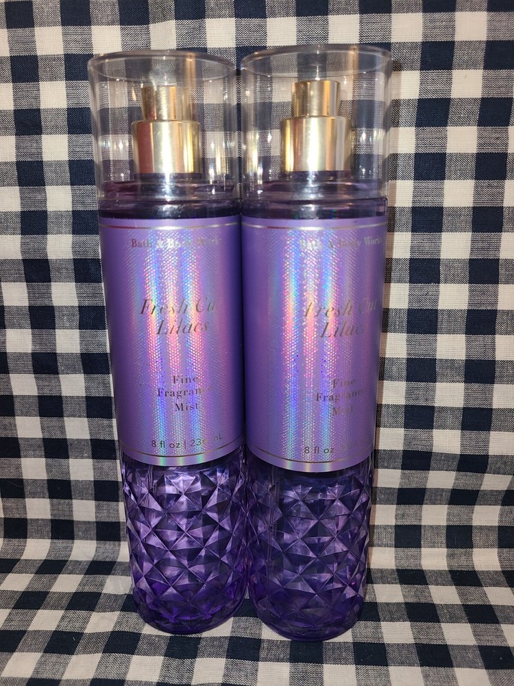 2X Fresh Cut Lilacs Fine Fragrance Mist 8 oz Bath & Body Works FREE SHIP!