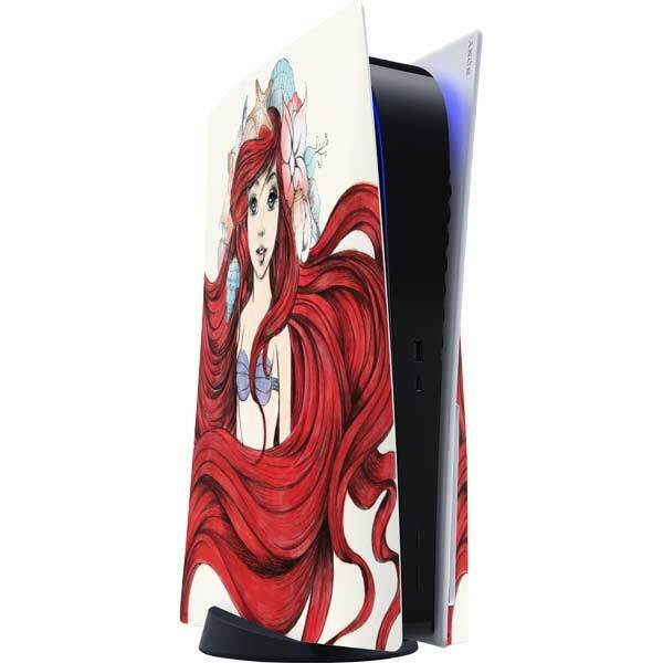 The Little Mermaid PS5 Console Skin - Ariel Illustration