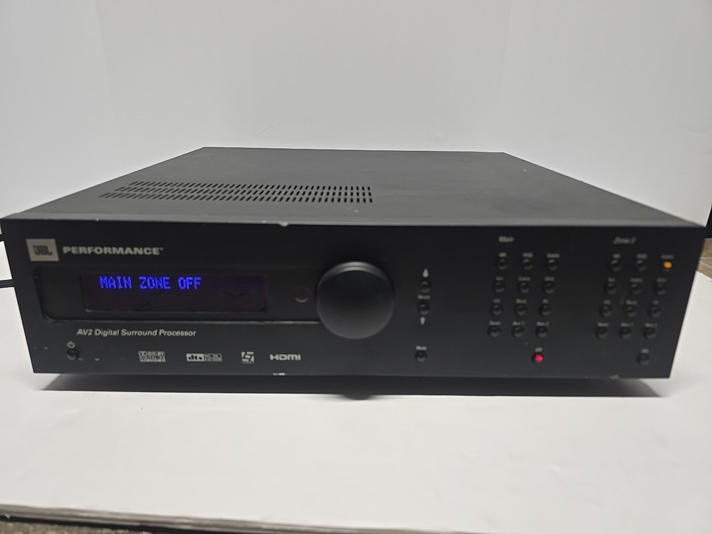 JBL Performance AV2 7.1 Surround Sound Processor HDMI Preamp Dolby DTS