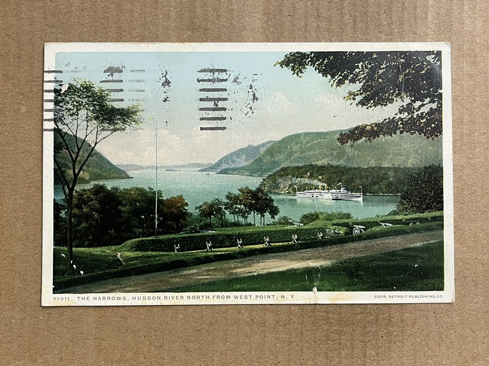 Postcard The Narrows Hudson River North Of West Point NY New York Vintage PC