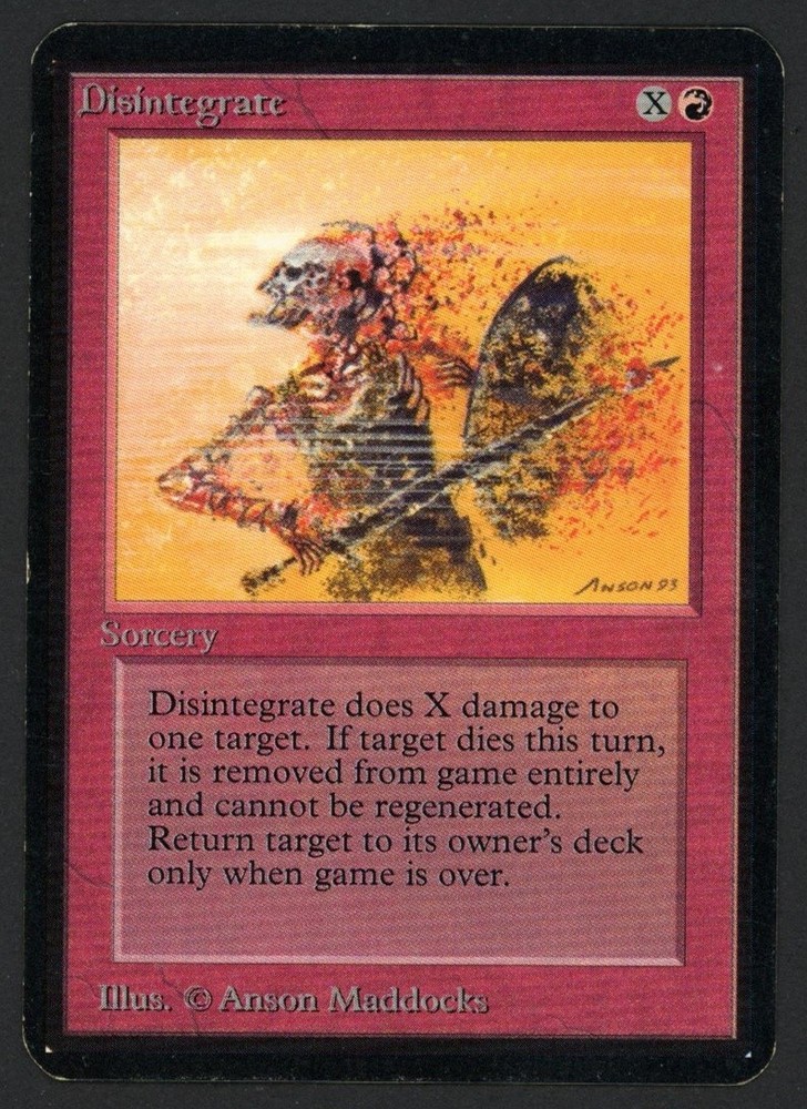 ***Alpha Disintegrate*** MTG Alpha Magic Kid Icarus
