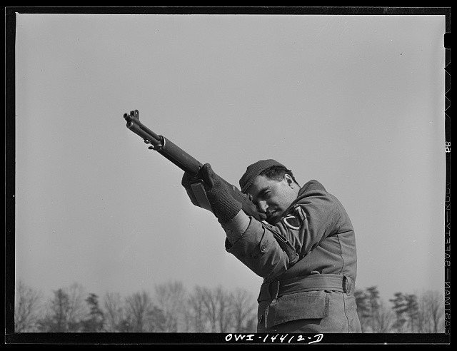 Photo:Fort Belvoir Virginia Rocco Biviano 1943 Rifle Range Army Soldier