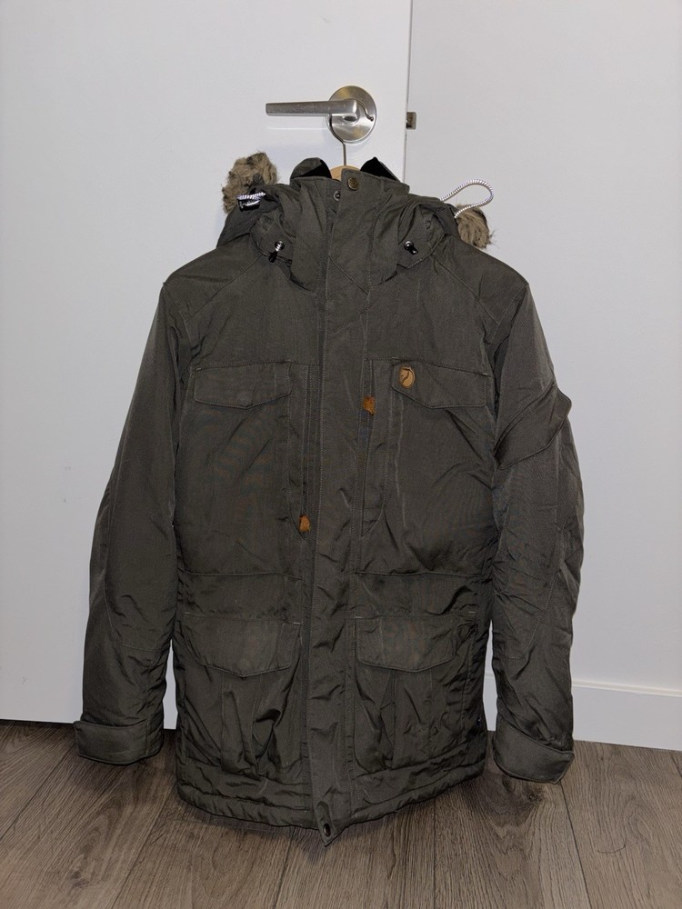 Fjallraven Yupik Parka Hydratic Insulated Jacket  Mens XS Olive Green