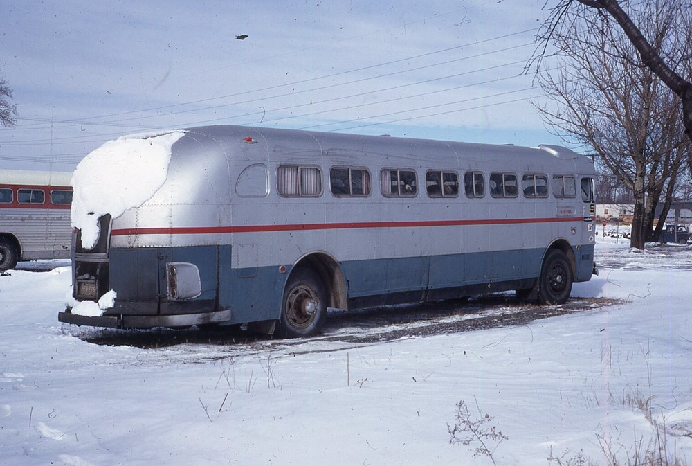 Original Bus Slide  Vintage Silver Blue Red Stripe Bus #5 1971 #12