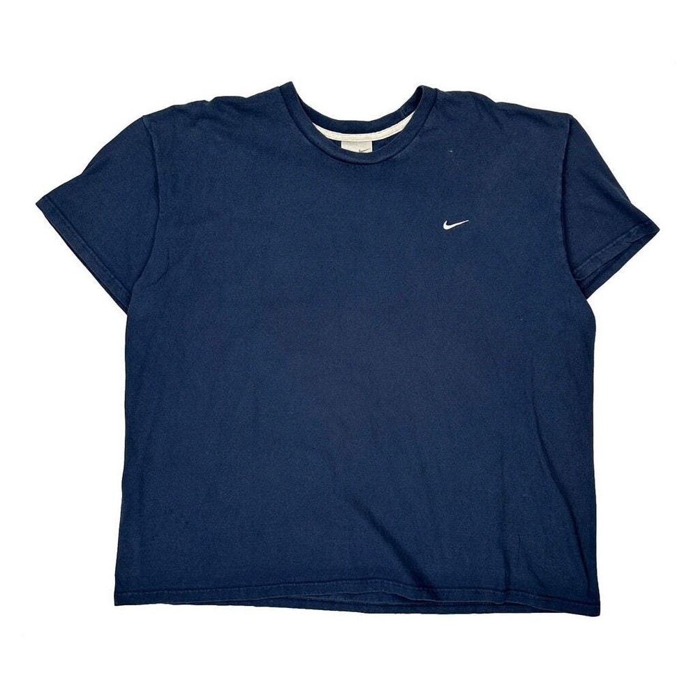 Nike T-Shirt - 2XL Blue Cotton