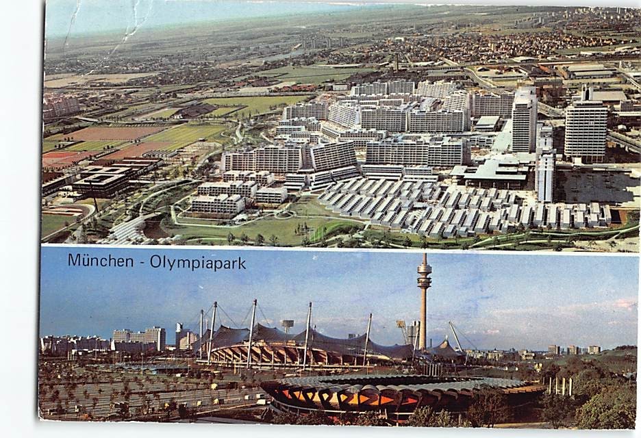 Postcard Olympic Park Munich Germany