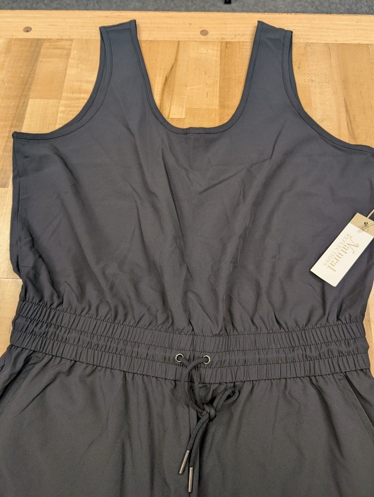 Natural Reflections Tech Stretch Jumpsuit Women's Small Moonless Night Black