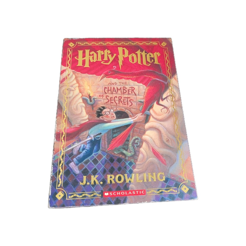 Harry Potter Chamber of Secrets J.K. Rowling Scholastic Stenciled Edges