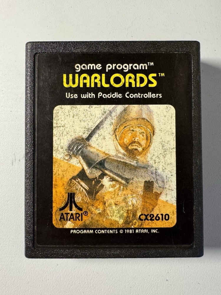 Atari 2600 Warlords Video Game Cartridge CX2610 Retro Classic Authentic
