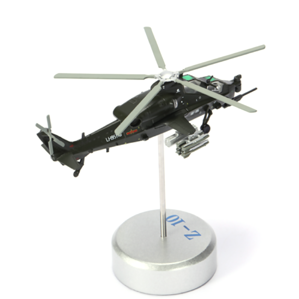 1/100 Chinese Armed WZ-10 Helicopter Model Military Aircraft Craft Collection B