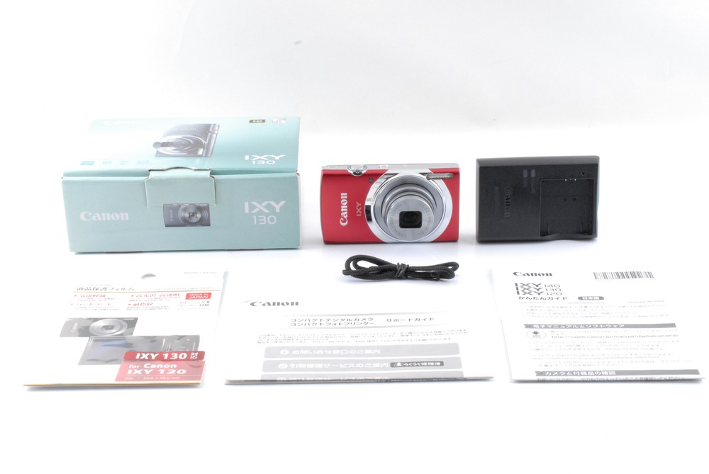 Near Mint Canon IXY 130 Red 16MP Compact Digital Camera from Japan