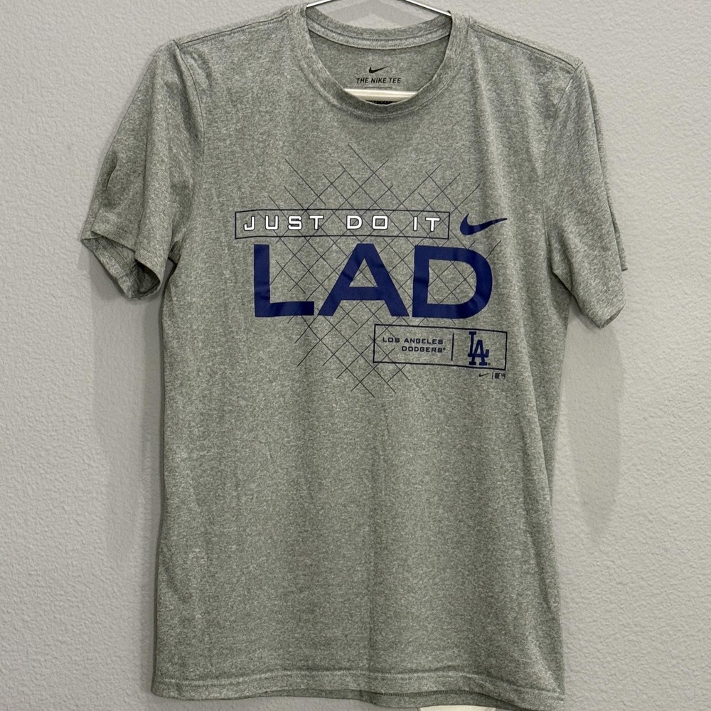 Nike Dri-Fit Los Angeles Dodgers Grey T-Shirt Small