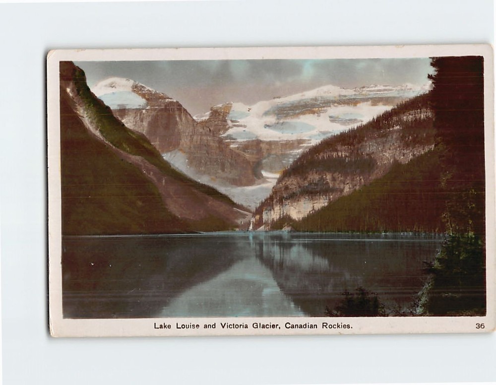 Postcard Lake Louise & Victoria Glacier Canada