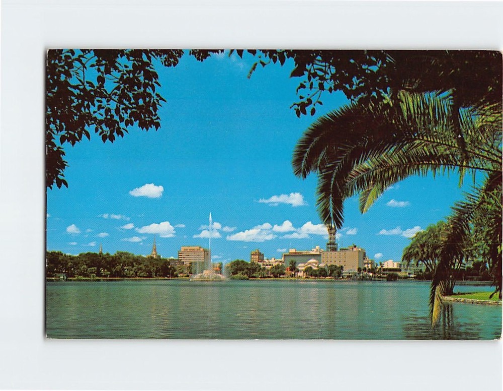 Postcard Lake Eola Orlando Florida USA